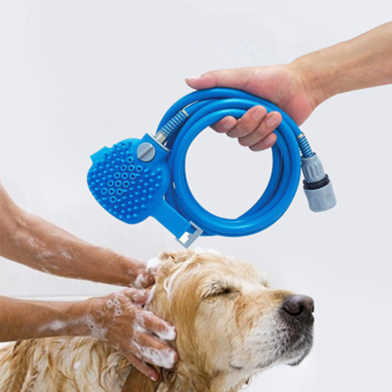 Pet Bathing Tool with Sprayer & Massage – Dog Shower Brush