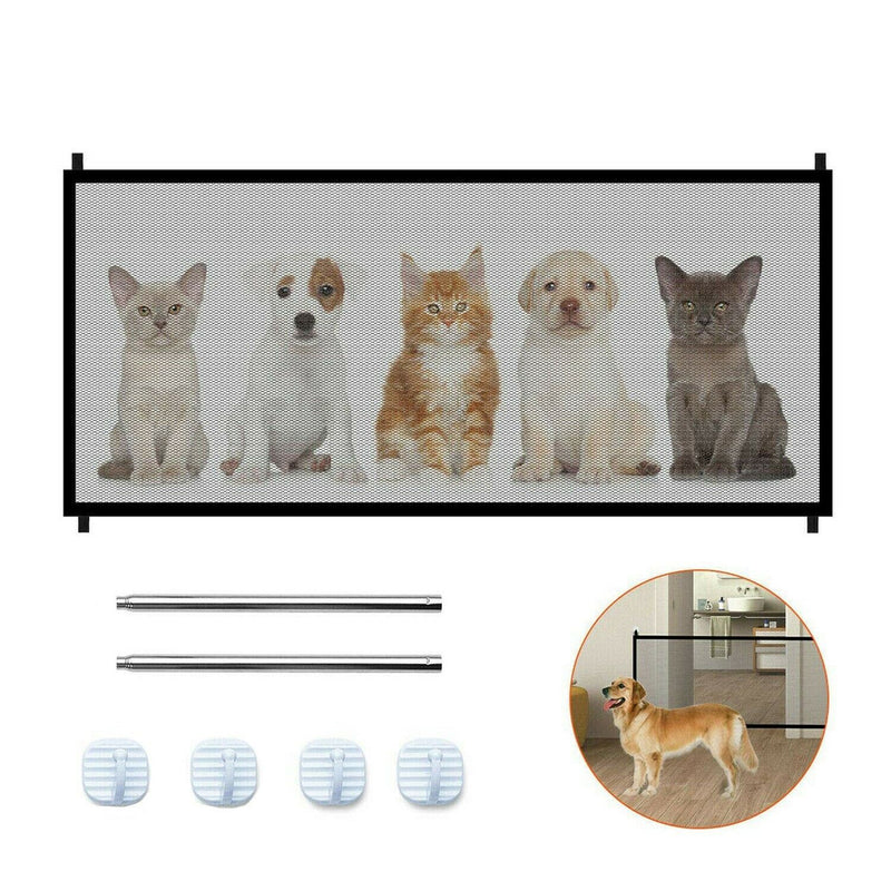 Pet Dog Safety Gate – Portable Mesh Enclosure for Home and Travel