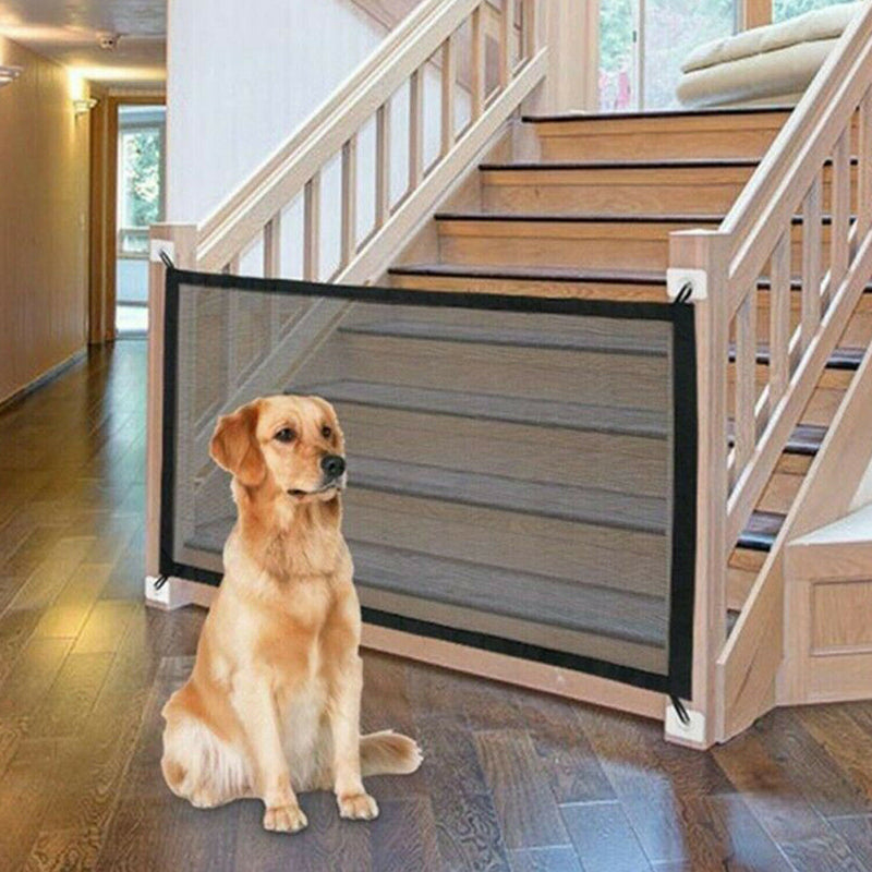 Pet Dog Safety Gate – Portable Mesh Enclosure for Home and Travel