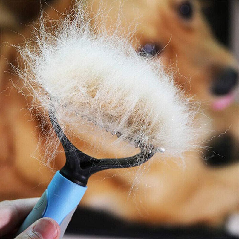 Dual-Sided Pet Grooming Brush for Dogs and Cats – Dematting, Shedding, & Fur Removal