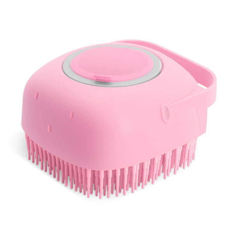 Soft Silicone Dog Shampoo Brush for Grooming & Bathing