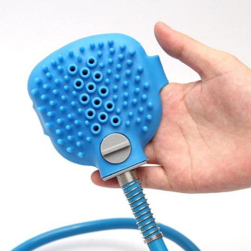 Pet Bathing Tool with Sprayer & Massage – Dog Shower Brush