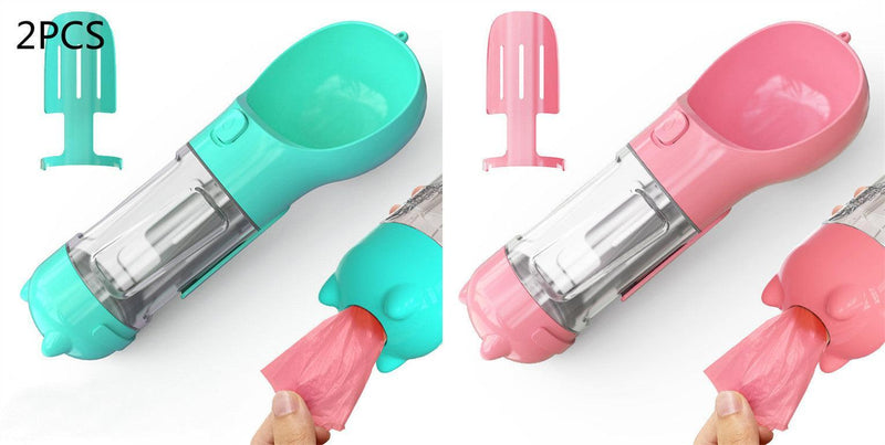 3 In 1 Portable Pet Water Bottle – Travel Feeder for Dogs - Bingo Binky