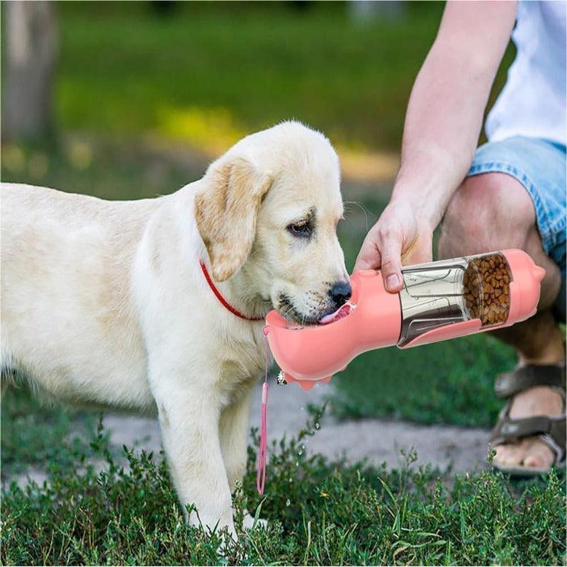 3 In 1 Portable Pet Water Bottle – Travel Feeder for Dogs - Bingo Binky
