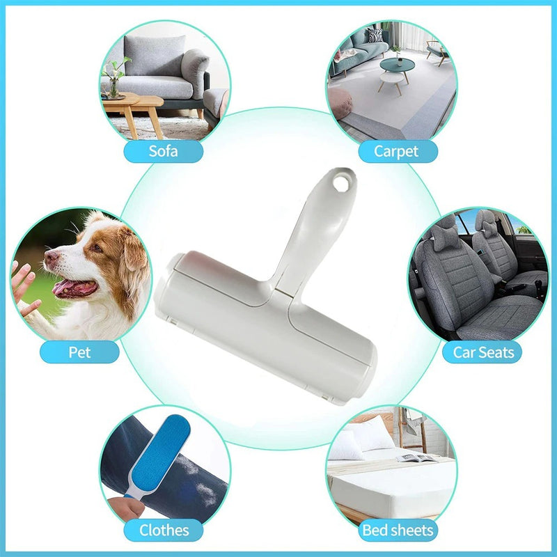 Pet Hair Roller Remover – 2-Way Lint Brush for Dog & Cat Fur Cleaning