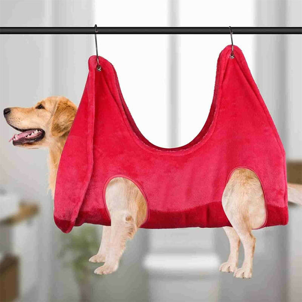 Pet Grooming Hammock Harness for Dogs & Cats – Comfortable Restraint Bag