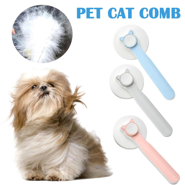 Self-Cleaning Cat Brush – Pet Grooming Tool for Dogs & Cats