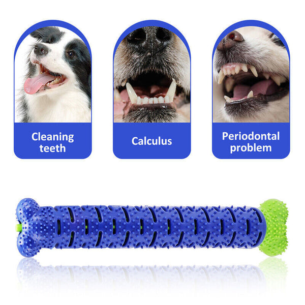 Bone Shaped Dog Toothbrush Chew Toy - Puppy Teething Toys