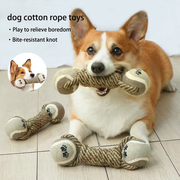 Cotton Rope Dog Toy for Aggressive Chewers - Chew Toys