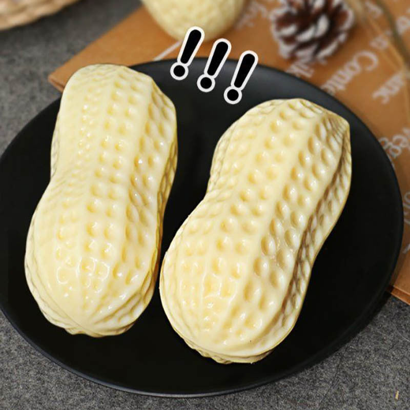 Peanut Shaped Dog Chew Toys - Squeaky Toy for Dogs