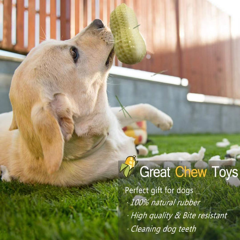 Peanut Shaped Dog Chew Toys - Squeaky Toy for Dogs