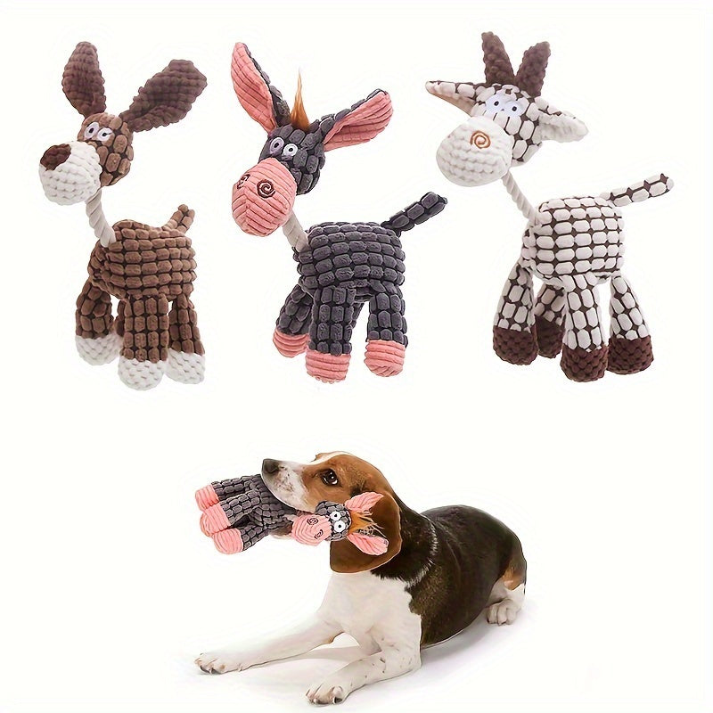 Soft Squeaky Plush Toys for Dogs - Chew Toys for Puppies