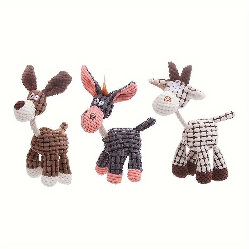 Soft Squeaky Plush Toys for Dogs - Chew Toys for Puppies