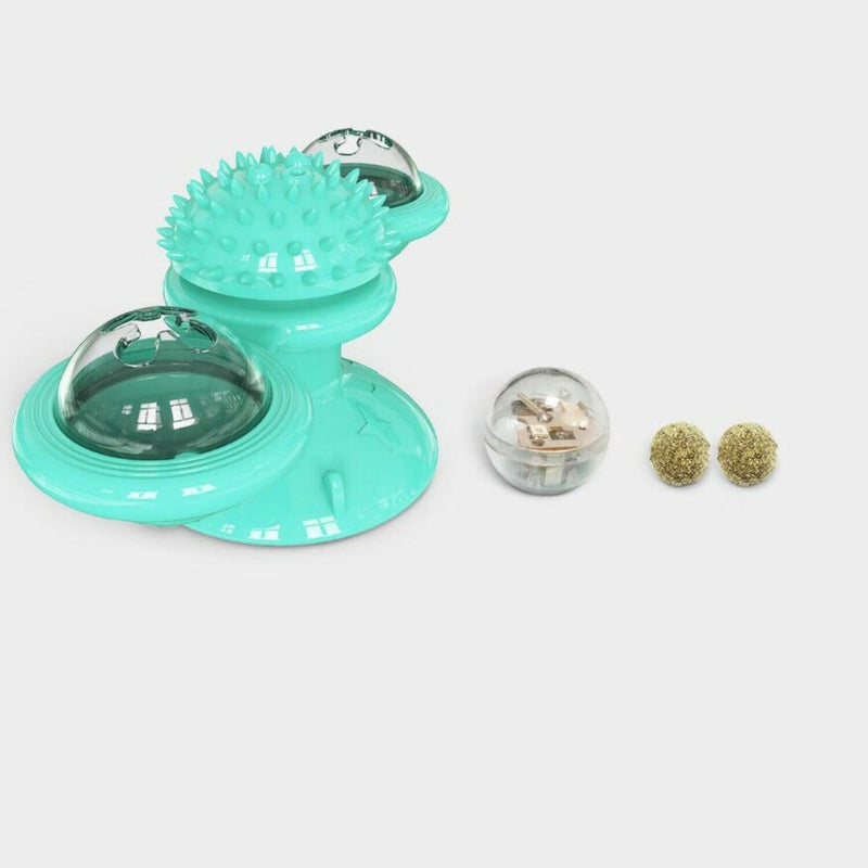 Windmill Cat Toy with Suction Cup - Interactive Pet Toys