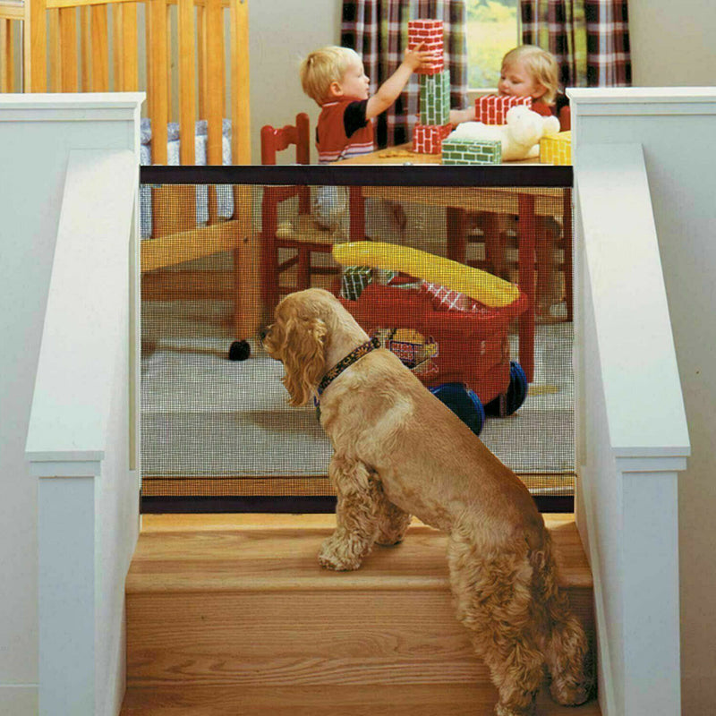 Pet Dog Safety Gate – Portable Mesh Enclosure for Home and Travel