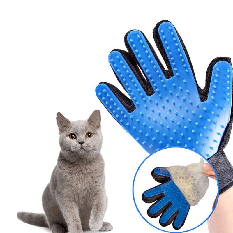 Cat Grooming Glove - Wool Glove Pet Hair Deshedding Brush