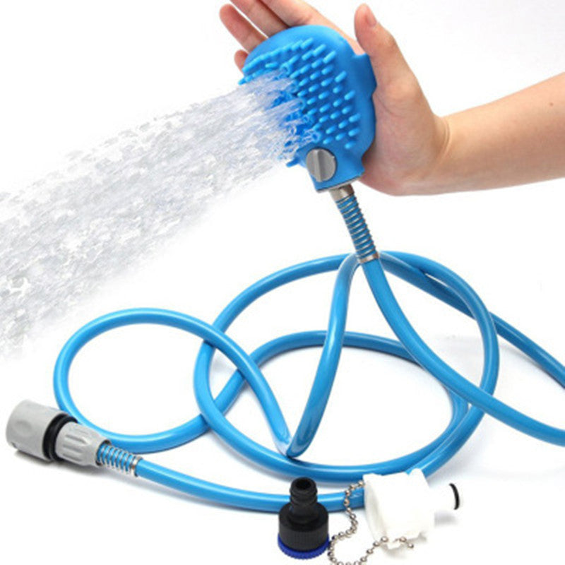 Pet Bathing Tool with Sprayer & Massage – Dog Shower Brush