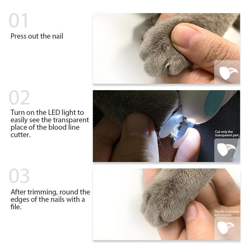 LED Pet Nail Clipper – Cat & Dog Nail Trimmer with Light - Bingo Binky